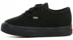 18 BUTY DZIECIĘCE VANS AUTHENTIC VN000ED9BKA CZARNE TRAMPKI WYGODNE - Buty dla dziewczynek - miniaturka - grafika 1