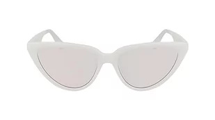 Calvin Klein Damskie okulary przeciwsłoneczne CKJ23658S, białe, jeden rozmiar, biały, Rozmiar uniwersalny - Okulary przeciwsłoneczne - miniaturka - grafika 1