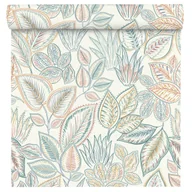 Tapety - Tapeta natura kremowo-różowa winylowa na flizelinie - miniaturka - grafika 1