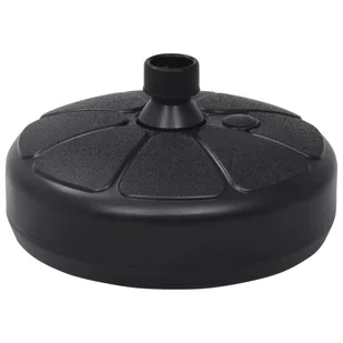 vidaXL Podstawa do parasola, wypełniana wodą/piaskiem, 15 L, czarna - Parasole ogrodowe - miniaturka - grafika 6