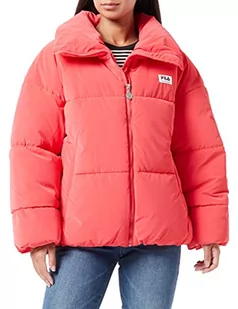 FILA Damska kurtka TRILJ Puff Padded, Teaberry, L - Kurtki damskie - miniaturka - grafika 1