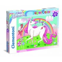 Clementoni Puzzle 104el Jednorożec briiliant 27109 - Puzzle - miniaturka - grafika 1