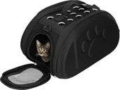 Transportery dla kotów - Springos Transporter dla kota królika psa do 5 kg 20x35x20 cm torba transportowa rozm. S czarna UNIWERSALNY - miniaturka - grafika 1