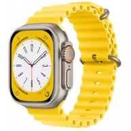 Akcesoria do smartwatchy - PASEK do Zegarka APPLE WATCH 3D FALE 38 /40 /41mm ŻÓŁTY - miniaturka - grafika 1