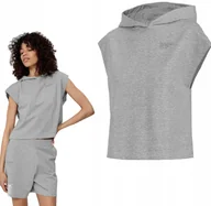 Bluzy damskie - BLUZA Z KAPTUREM BEZ RĘKAWÓW 4F DAMSKA SPORTOWA XL - miniaturka - grafika 1
