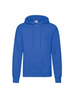 Bluzy męskie - Bluza męska z kapturem Kangurka Fruit of the Loom NIEBIESKA rozm. M - miniaturka - grafika 1