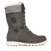 Botki damskie - Trzewiki Remonte CEO-D8474-45 Szary - miniaturka - grafika 1