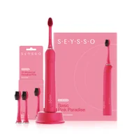 Szczoteczki elektryczne - Zestaw SEYSSO Color Basic Pink Paradise szczoteczka soniczna z 3 końcówkami - miniaturka - grafika 1