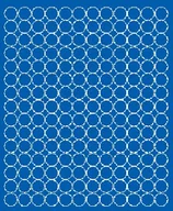 Pasmanteria - Koła grochy samoprzylepne, niebieskie z połyskiem, 1,5 cm, 180 sztuk - miniaturka - grafika 1