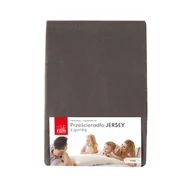 Prześcieradła - Prześcieradło JERSEY szare 100% bawełna Rozmiar: 100 x 200 - miniaturka - grafika 1