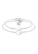 Akcesoria i dodatki do ubrań dla dzieci - Elli Bransoletka dziecięca serce matki i dziecka  srebro 925 kryształ biały 16 cm  0205620317 _ 16 0205620317_16 - miniaturka - grafika 1