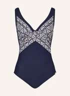 Moda i Uroda OUTLET - Charmline Strój Kąpielowy Modelujący Sea Time Z Błyszczącą Przędzą blau - miniaturka - grafika 1