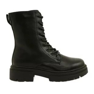 Czarne Workery Botki Evento 21BT35-4235 - Glany damskie - miniaturka - grafika 1