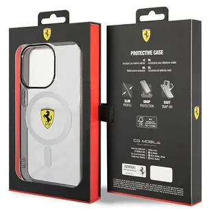 Ferrari FEHMP14XURKT iPhone 14 Pro Max 6.7" przezroczysty/transparent hardcase Outline Magsafe - Etui i futerały do telefonów - miniaturka - grafika 8