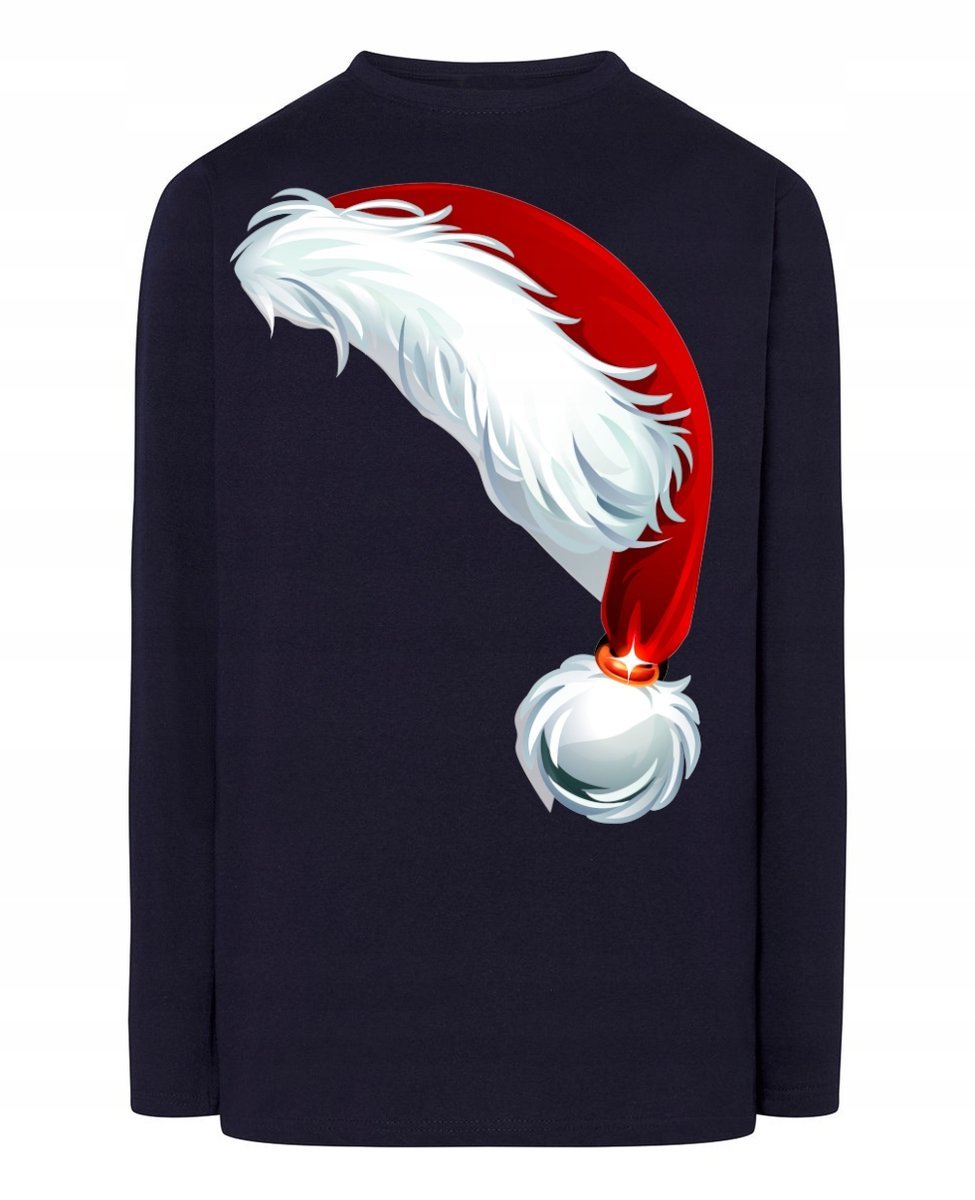 Longsleeve nadruk Czapka Mikołaja R.4XL