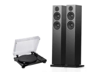 Zestawy stereo - Audio-Technica AT-LPW50PB (czarny) + A38 (czarny) - miniaturka - grafika 1