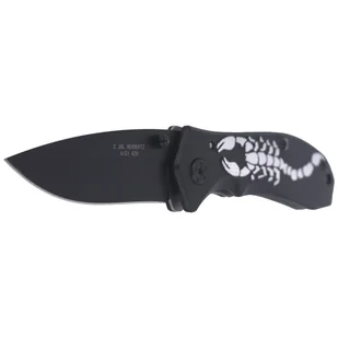 Nóż składany Herbertz CJH Scorpion Black Aluminium, Black Blade (44067 - 217911) - Noże - miniaturka - grafika 2