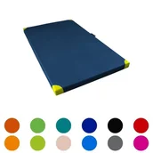 Akcesoria do rehabilitacji - Materac rehabilitacyjny do ćwiczeń, jednoczęściowy, twardy z narożnikami - 200x100x5 cm - miniaturka - grafika 1