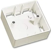 Adaptery i przejściówki - Lindy AufputzrahmenWanddose 1fach UK 86x86x47 mm weiss 60523 60523 - miniaturka - grafika 1