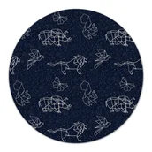 Deski do krojenia - Szklana podkładka Konstelacje gwiazdozbiory fi40, Coloray - miniaturka - grafika 1