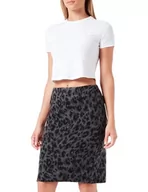 Spódnice - EDITION spódnica damska, szary/czarny wzorzysty, 44 - miniaturka - grafika 1