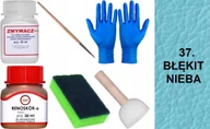 Środki do obuwia i ubrań - BŁĘKIT NIEBA 37 Renoskór ZESTAW DO RENOWACJI SKÓRY LICOWEJ Farba 30 Zmywacz - miniaturka - grafika 1