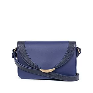 Hexagona – Torba z rolką na kark, niebieska, dł. : 22 x wys. : 14 x P: 8,5 cm - Torebki damskie - miniaturka - grafika 1