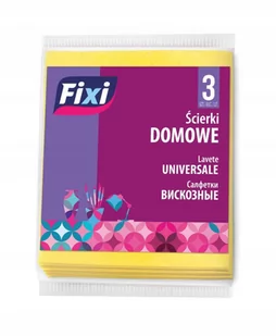 Fixi Ścierki domowe uniwersalne 3 szt. - Ściereczki, gąbki, czyściki - miniaturka - grafika 1