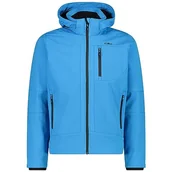 Kurtki męskie - CMP męska kurtka Softshell z odpinanym kapturem, River-czarny, 46 - miniaturka - grafika 1