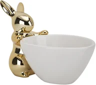 Ozdoby bożonarodzeniowe - Misa dekoracyjna z zajączkiem złotym - miniaturka - grafika 1