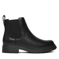 Botki damskie - Sztyblety Clarks Orinoco3 Lane 26184624 Czarny - miniaturka - grafika 1