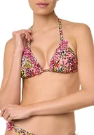 Stroje kąpielowe - goldenpoint Bikini damski kostium kąpielowy, trójkątny biustonosz przesuwny Charlotte, wielokolorowa, 70B - miniaturka - grafika 1