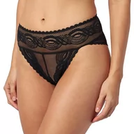 Majtki damskie - Triumph Damskie figi brazylijskie Hypnotic Spotlight High Leg, Schwarz, 36 - miniaturka - grafika 1