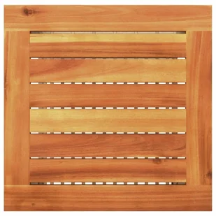 Stół ogrodowy, beżowy, 40x40x42 cm, polirattan i akacja Lumarko! - Stoły ogrodowe - miniaturka - grafika 8