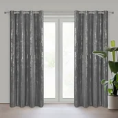Zasłony - Eurofirany, Zasłona Libi, grafitowa, 140x250 cm - miniaturka - grafika 1
