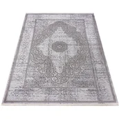 Dywany - Szaro-biały nowoczesny dywan w orientalny wzór T9-K00 - miniaturka - grafika 1