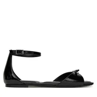 Sandały damskie - Sandały DKNY Dazey Flat Ankle Strap K1599651 Czarny - miniaturka - grafika 1