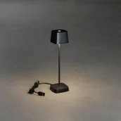 Lampy ogrodowe - Konstsmide Lampa stołowa LED Capri-Mini zewnętrzna, czarna - miniaturka - grafika 1