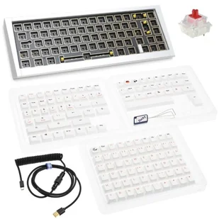 Ducky Outlaw 65 USB Srebrny GATA-2496 - Klawiatury - miniaturka - grafika 1