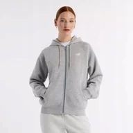 Bluzy damskie - Bluza New Balance Sport Fleece Logo Full Zip W WJ43525AG S - miniaturka - grafika 1