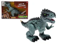 Figurki dla dzieci - Dinozaur na baterie ruchomy światło i dźwięk - figurka - miniaturka - grafika 1