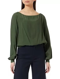 Bluzy damskie - Sisley Damska bluza 5B5FLQ023, zielona, 22M, S - grafika 1