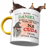 Kubki - Kubek Żółty Dla Daniela Kolegi Przyjaciela Prezent z Nadrukiem ze Zdjęciem+ Opakowanie na prezent (wzór 01) - miniaturka - grafika 1