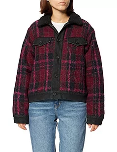 Desigual Damska kurtka Chaq_aciano, czerwony, XL - Kurtki damskie - miniaturka - grafika 1
