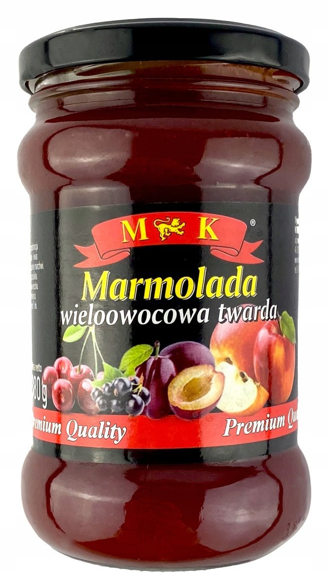 Marmolada owocowa twarda 380g MK