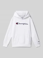 Swetry dla chłopców - Bluza z kapturem z wyhaftowanym logo - miniaturka - grafika 1