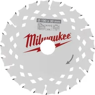 Tarcze do pił - Cutting disc 190x30x1.8mm 24 teeth Milwaukee for cordless tools for various wood - miniaturka - grafika 1