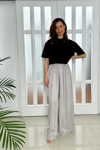 Efes - damskie spodnie z wiskozy srebrne - Spodnie sportowe damskie - miniaturka - grafika 1