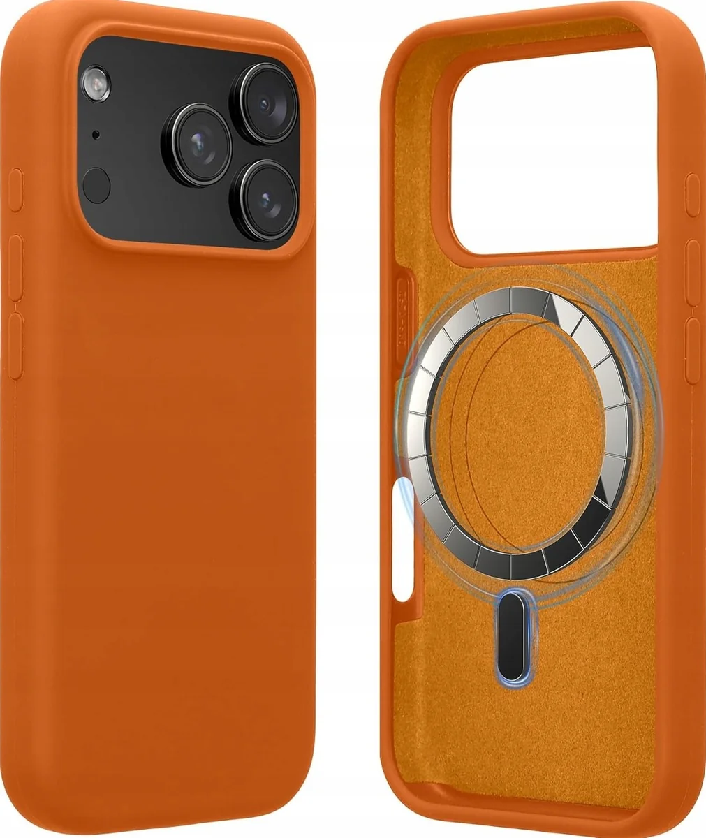 ETUI TELEFONU SILIKONOWE MAGNES OCHRONNE ELASTYCZNE GUMOWANE FRUITY ORANGE