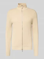 Swetry męskie - Kurtka z dzianiny o kroju regular fit z czystej bawełny model ‘DANE’ - miniaturka - grafika 1